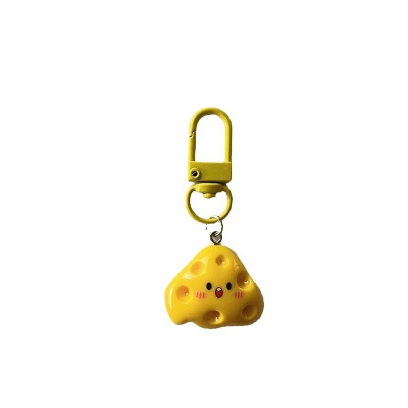 Product Introduction of Car Accessories Poached Egg/Cheese Cute Keychain Handbag Decoration Resin Cartoon Hanging Ornament Girlfriends Gift Bag Keyring 12
