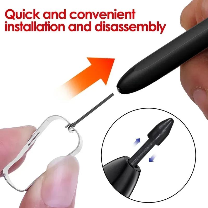 Ngòi bút thay thế/Ngòi S Pen cho Samsung Galaxy Tab S6/S7/S21/S22/S23/S24 và Note 10/20 — Ngòi mới kèm nhíp (Kèm dụng cụ tháo lắp)