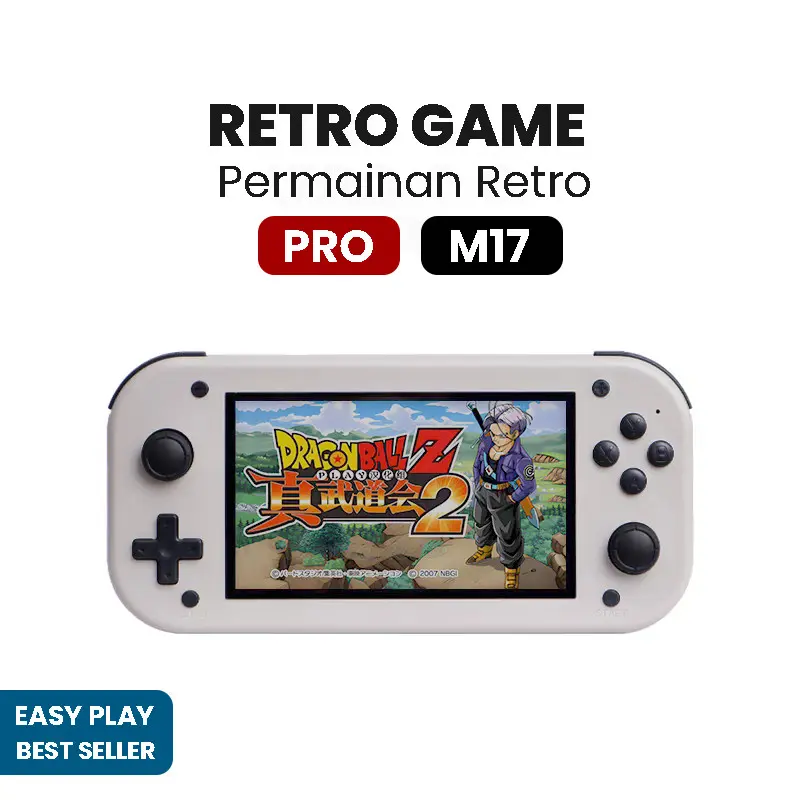 100% Ori/2025 Game Retro M17  64GB  Handheld Best Gaming Konsol Game PS1 Gameboy M17 [EASYPLAY]