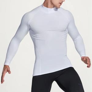 Áo giữ nhiệt thể thao nam dài tay cổ cao 3 phân TSLA lót lông chất thun form ôm body co giãn chơi bóng đá gym TST2013