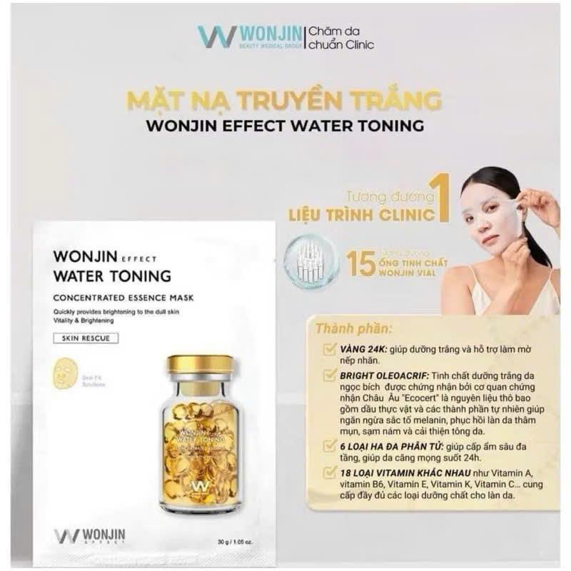 [ tặng kèm sửa rửa mặt] Mask Wonjin dưỡng trằng sáng da, cấp ẩm 0