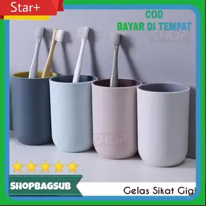 Gelas Sikat Gigi Odol Kamar Mandi Cangkir Kumur Wadah Serbaguna Murah