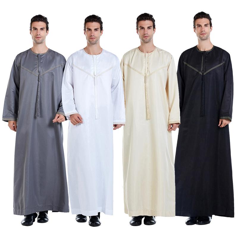 Muslim Arab Middle East Men's Embroidered Robe Tang Suit Hui - TikTok ...