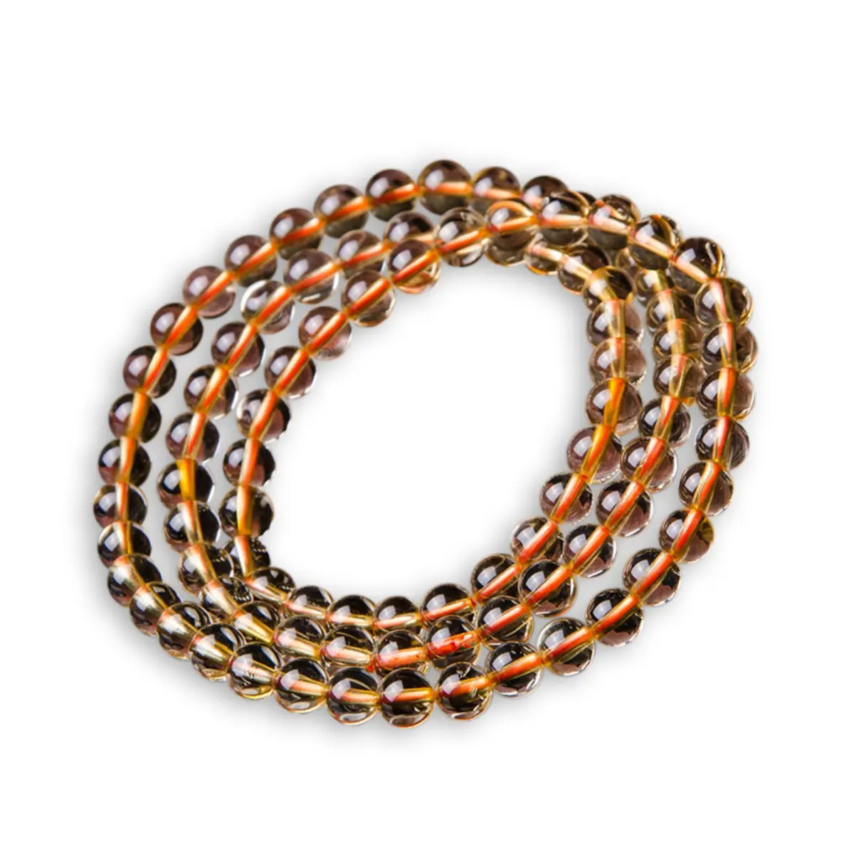Three-circle citrine bracelet, crystal women's multi-circle citrine bracelet, bracelet, Buddha beads wholesale