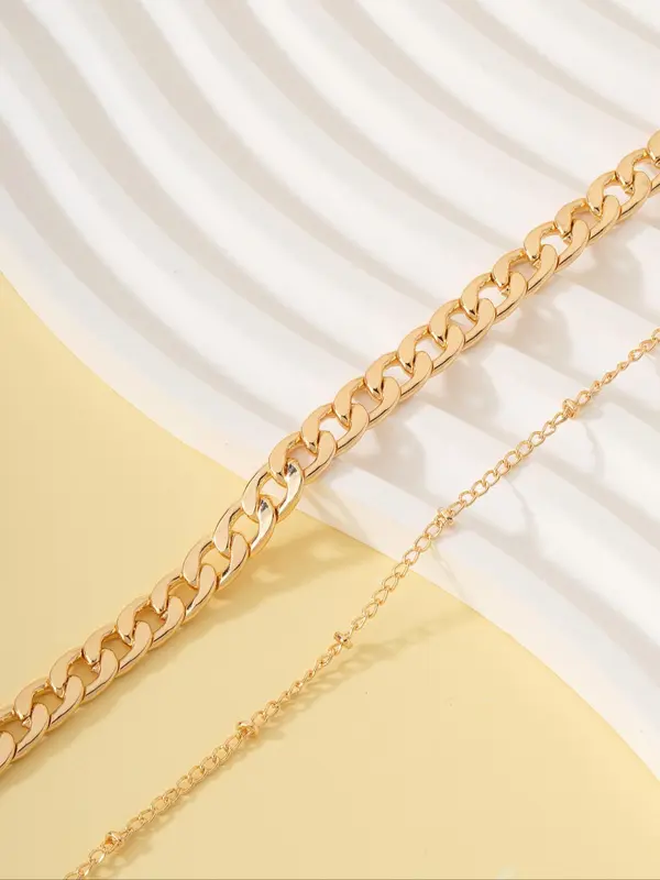 Women's Elegant Minimalist Double Layer Waist Chain, Trendy Exquisite Waist Chain, Chic Body Jewelry for Party & Daily Decor 4
