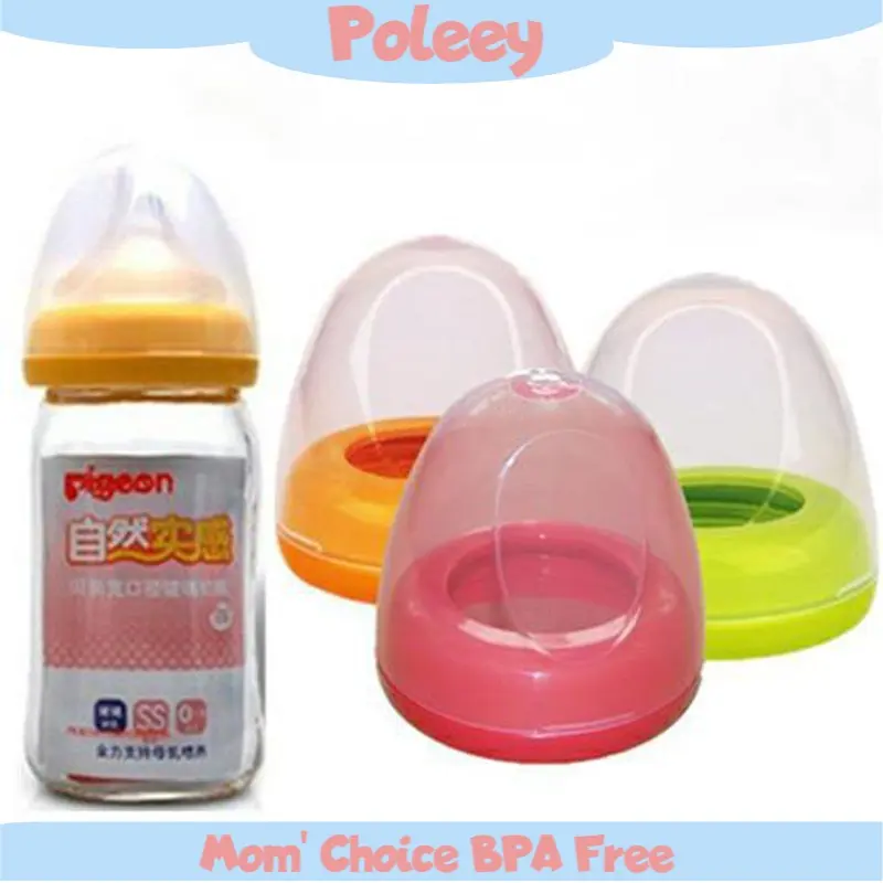 Pigeon bottle cap set is used with 5.0mm diameter teat. Multi Color