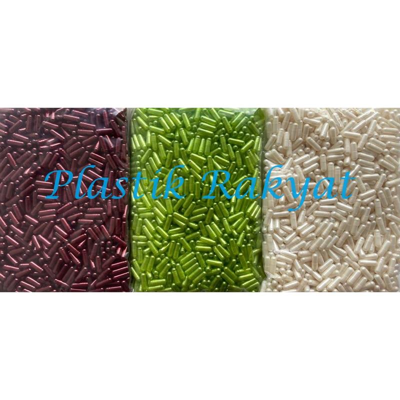 Cangkang Kapsul Ukuran 0 warna polos metalik / Kapsul Kosong Ukuran 0 metalic / Kulit Kapsul metalix / Wadah Capsule / Natural / Bening / Transparant 2