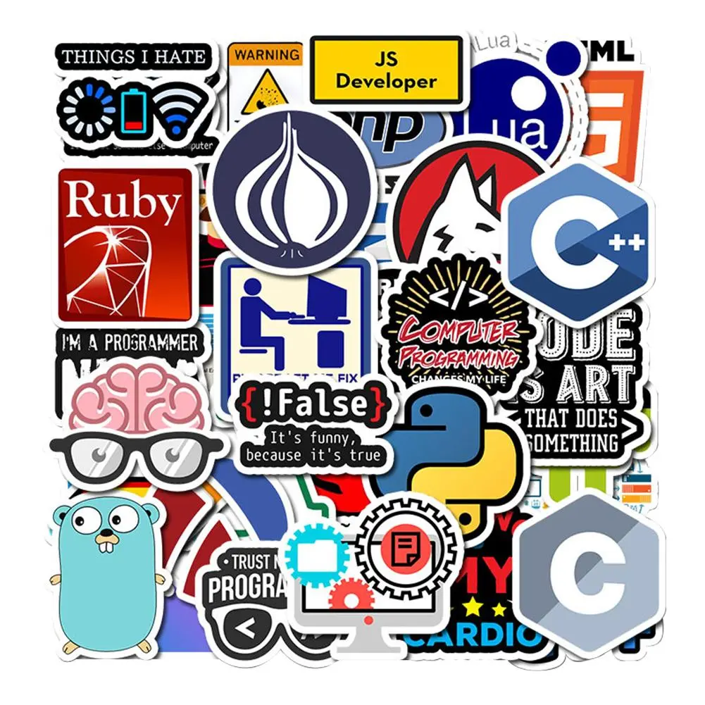 50 Stickers Waterproof Graffiti Stickers for Mobile Phone Laptop