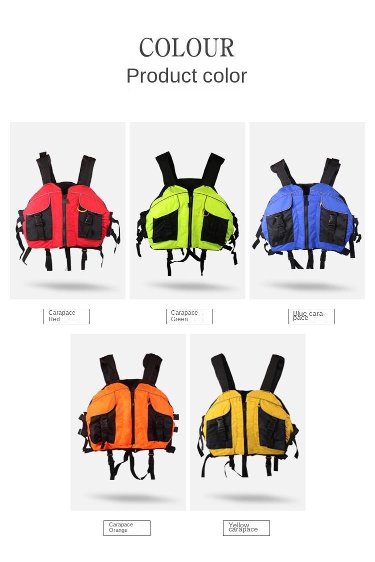 Product Introduction of Beetle Dragon Boat Kayak Life Jacket Adult Professional Large Buoyancy Children's Rowing Printed Vest 2