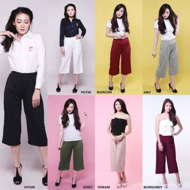 kulot crepe pendek 7/8 jumbo standar 0
