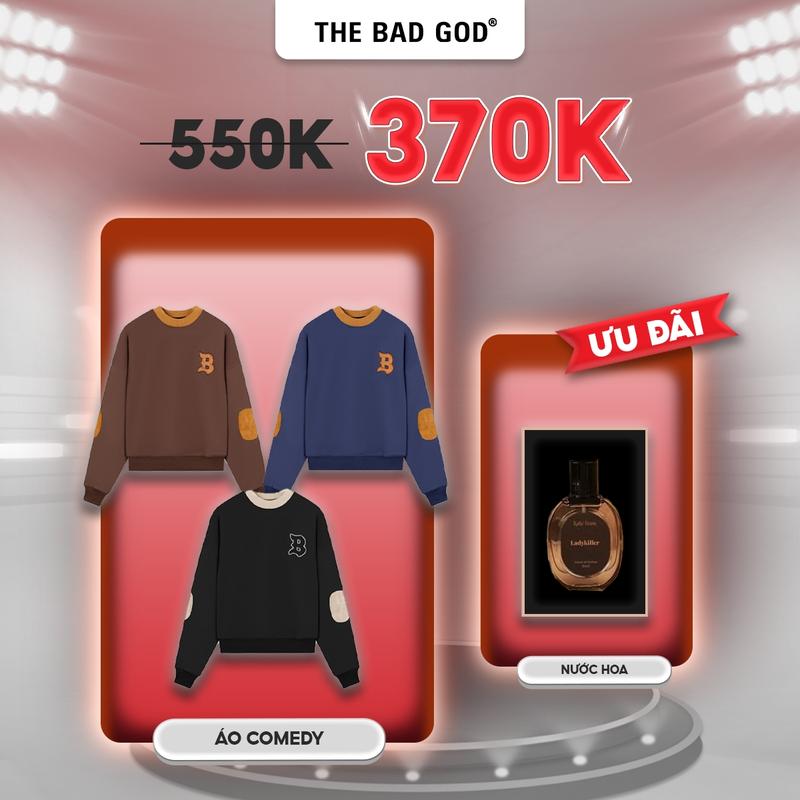 [ MUA 1 TẶNG 1 ] Áo sweater dài tay The Bad God COMEDY tặng Nước Hoa