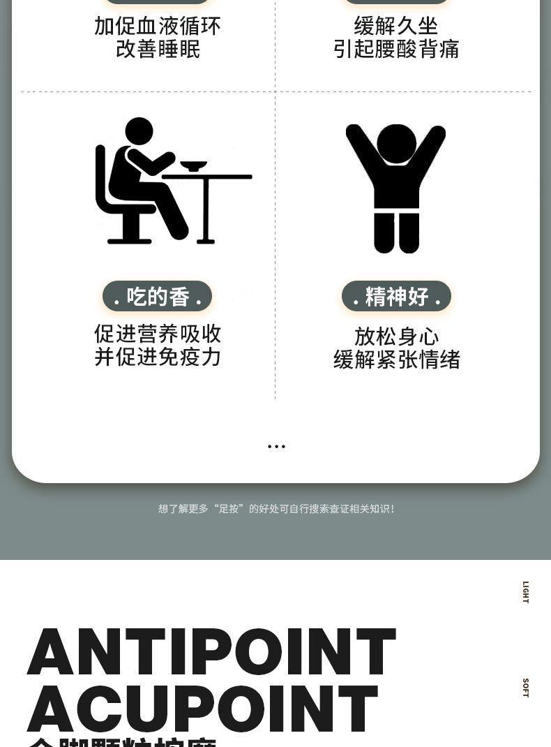 Product Introduction of รองเท้าแตะนวด, สำหรับผู้ชายและผู้หญิง, รองเท้านวดเท้ามงกุฏแข็งฤดูร้อน, พร้อมคลื่นอินฟราเรด, การกระตุ้นจุดฝังเข็ม, อนุภาคนวด, กันลื่น, เหมาะสำหรับการนวดที่บ้าน 1