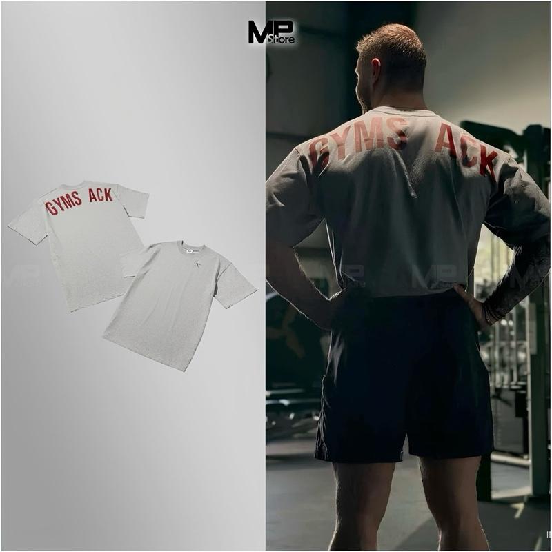 [Hàng Mới 2025] Áo Thun Thể Thao Nam Gym Form Rộng Oversize Chữ Lưng Vải Cotton