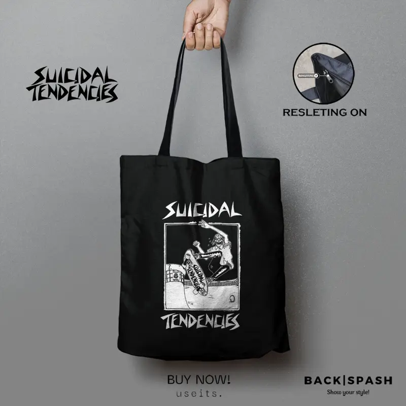 Totebag Suicidal Tendencies THD - Totebag Pria - Tote bag Pria - Tote bag wanita - Totebag Wanita - Tote bag Resleting - Tote bag Wanita Kuliah - Tote bag Wanita Resleting - Tote bag Wanita 1