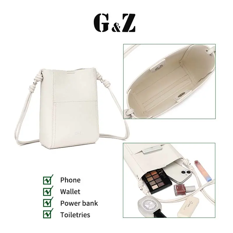 【G&Z】 Slingbag Tas Bahu Selempang Baru / Tas Crossbody Wanita / Tas Kulit PU Premium / Bucket Bag Women 7