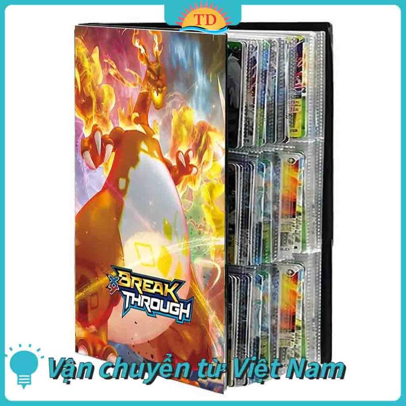 Album Đựng Thẻ Bài Pokemon Phụ kiện thẻ bài, Khe Đựng 240 Thẻ Bài, Sách Đựng Bộ Sưu Tập Thẻ Bài Pokemon 2
