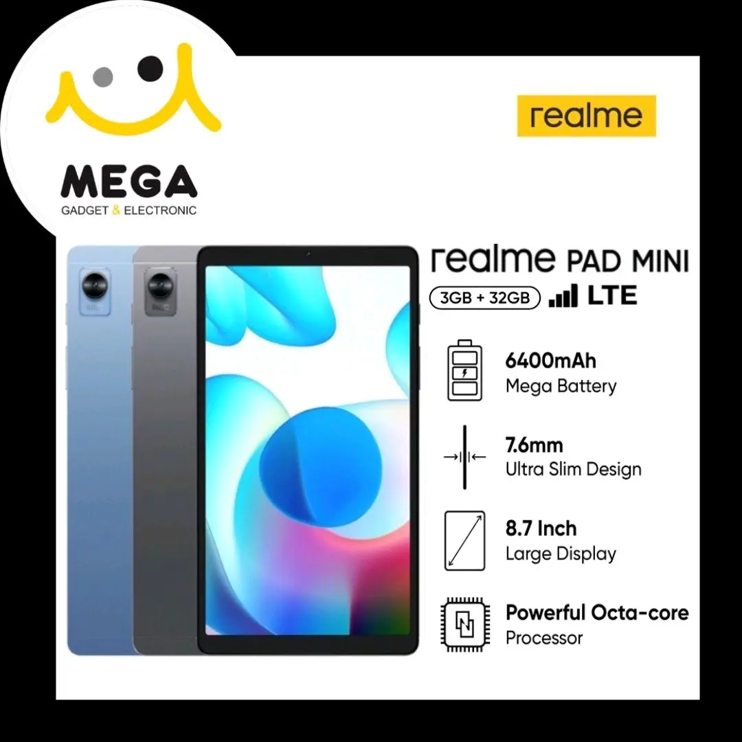 Realme Pad Mini LTE 3GB + 32GB Garansi Resmi Realme Indonesia