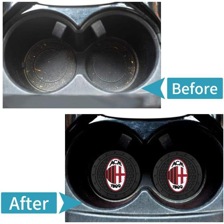 Car Cup Holder Coasters,Car Coasters for Car Cup Holder,Car Cup Holder Insert,Silicone Non-Slip Car Cup Mat,2.75'' 6