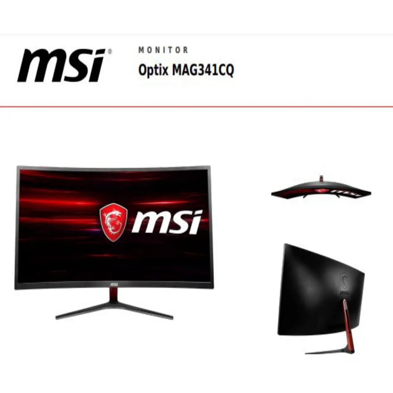 Monitor Led MSI Optix MAG341CQ 100hz 32inc