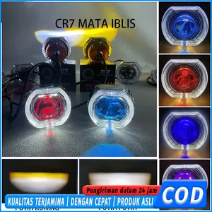 CR7 Projie Biled Mini 2.5 inch D2 D3 High Low Cut Off Waterproof Plus Shroud Devil 30Watt Bisa Motor Mobil Universal