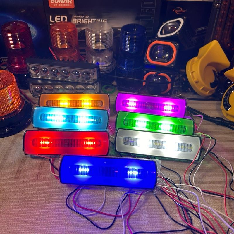  Đèn led xe tải dùng chung điện 12v-24v chạy màu gắn hông hậu xe 