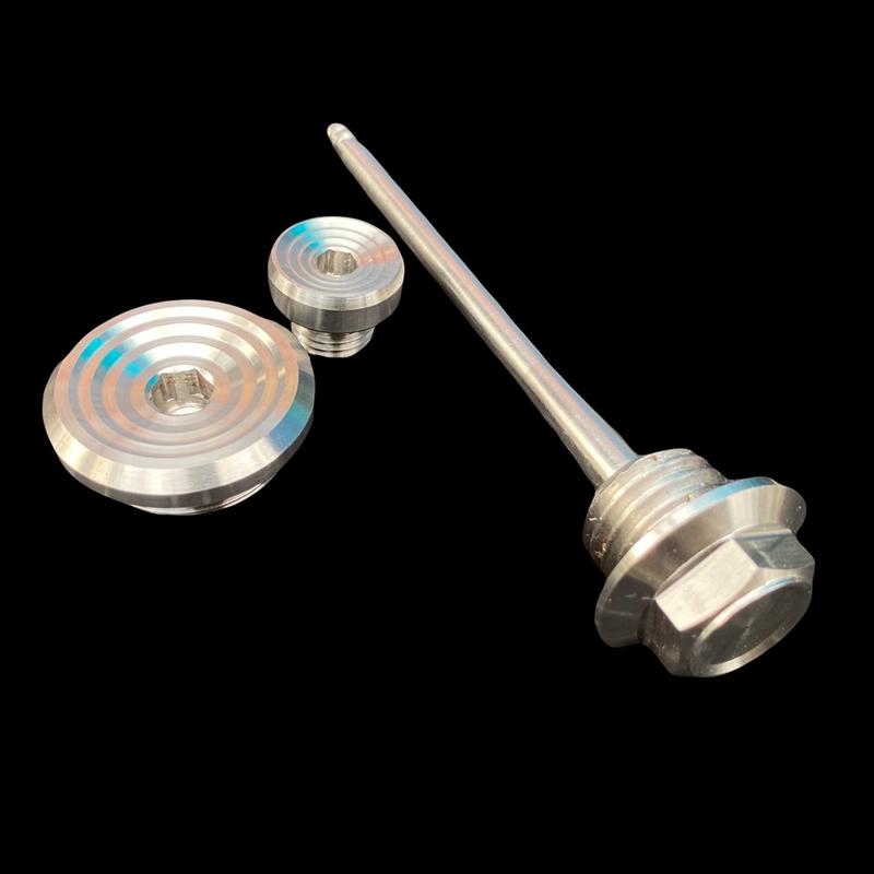 Combo ốc mâm lửa và nắp nhớt INOX304 có ty thăm nhớt cho xe YA và HĐ Phụ Tùng Phụ Kiện