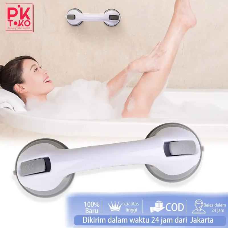 With Shower Handle Non-slip Support Toilet Bathroom Safety Grab rod Handle Vacuum Suction cup Suction cup Handrail