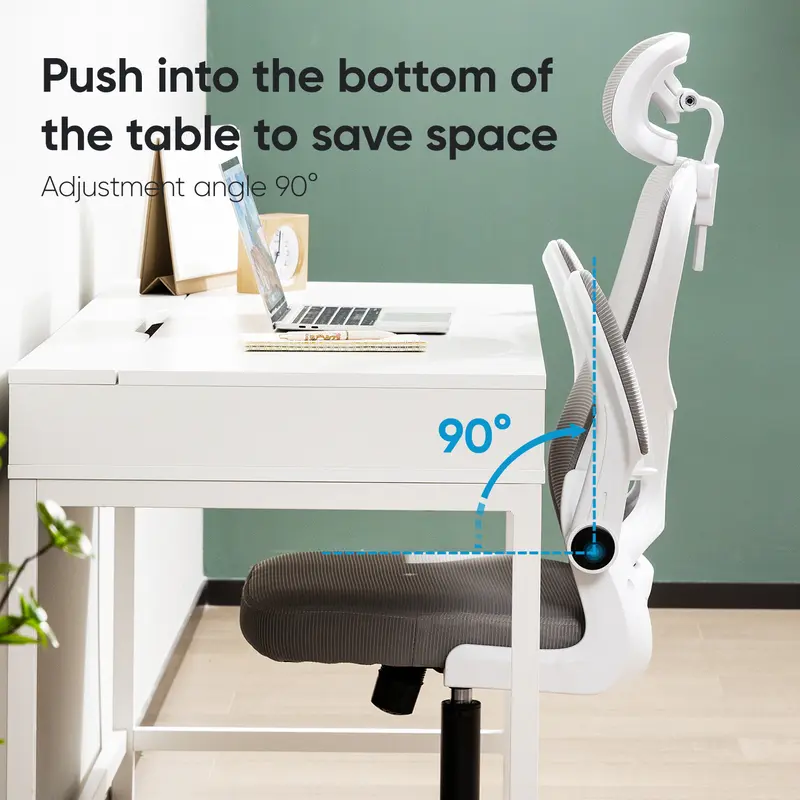 Deli Office Chair / Kursi Kantor / Kursi Kerja Jaring Dengan Senderan Kepala E4930 furniture sandaran 5