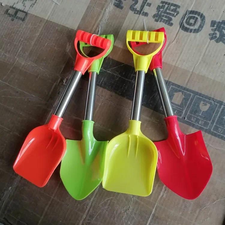 Product Introduction of 2Pcs/set Beach Shovel Toy Kids Outdoor Digging Sand Shovel Play Sand Tool with Stainless Steel Handle Summer Playing Shovel Toys 4