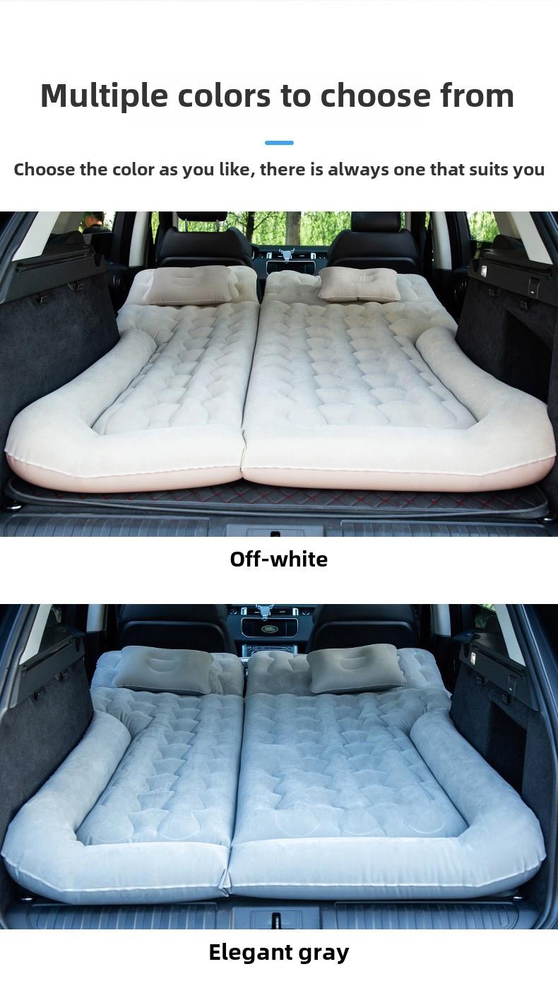 Product Introduction of Off-Road SUV Rear Seat Inflatable Mattress Portable Dual-Use Car Mattress Flocked Multi-Functional Inflatable Mattress 11