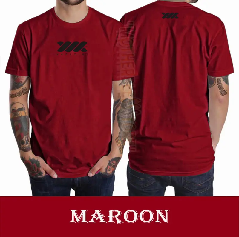 Kaos Pria T-Shirt Kaos Distro T-Shirt Kaos Lengan 100% Cotton Katun 30s Premium Logo WZ BLACK bulat kain kerah lembut Nyaman Tebal 8