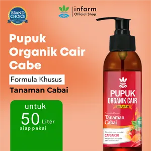 INFARM - Pupuk Organik Cair Tanaman Cabai POC Kompos 100mL Pupuk Cabai Subur Berbuah Lebat Organik Pupuk Berkualitas Pupuk Cair Khusus Cabai Rawit Cabe Keriting Cabe Merah Besar Booster Tanaman Cabe Cepat Panen Anti Rontok Ramah Lingkungan untuk Kebun