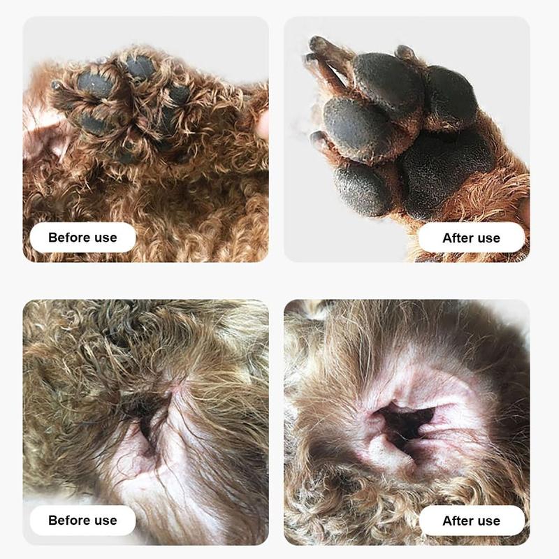 New Electric Dog Hair Trimmer Rechargeable Low Noise Pet Paw Trimmer Grooming with LED Lighting Cat Paw Trimmer 7
