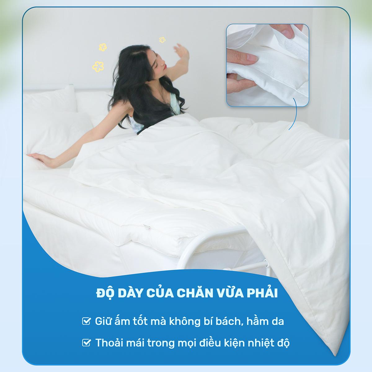 Chi tiết 4 dây móc cố định vỏ chăn
