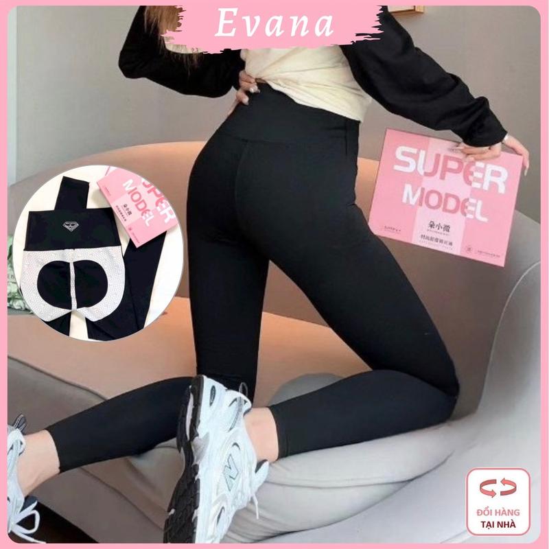 ￼[QLG01][Đẹp QC] Quần Legging Dài 6.0 Su Đúc Gen Bụng Nâng Vòng 3, co dãn dễ chịu cạp cao cho Nữ Full Box Nhung đồ  bó