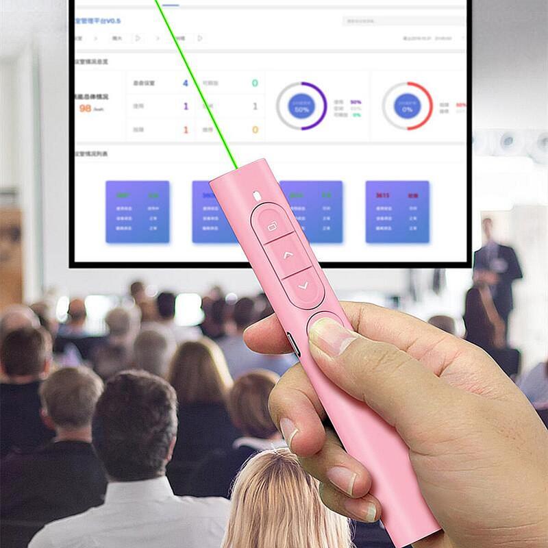 Bút lật Laser Trình bày không dây PPT Flipper Con trỏ USB có điều khiển từ xa Bút trình bày hồng ngoại cho máy chiếu Trình bày trượt
