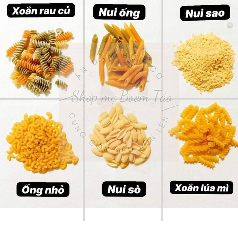 Nui hữu cơ ăn dặm đủ loại cho bé gói 100g Food