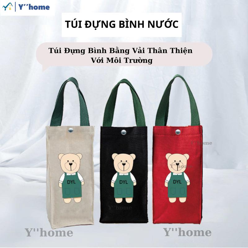 Túi Đựng Ly Bình Giữ Nhiệt Xinh Xắn Cỡ Lớn, Túi vải và túi trong suốt đựng bình nước, 7 NGÀY ĐỔI TRẢ!