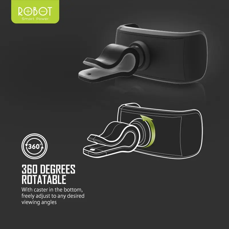 Car Holder Robot RT-CH07 Holder HP AC Mobil Air Ventilation Car Stent - Garansi Resmi 1 Tahun 2
