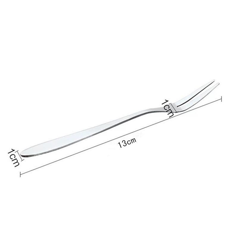Nĩa Ăn Trái Cây Tiện Lợi Bằng Thép Không Gỉ 9