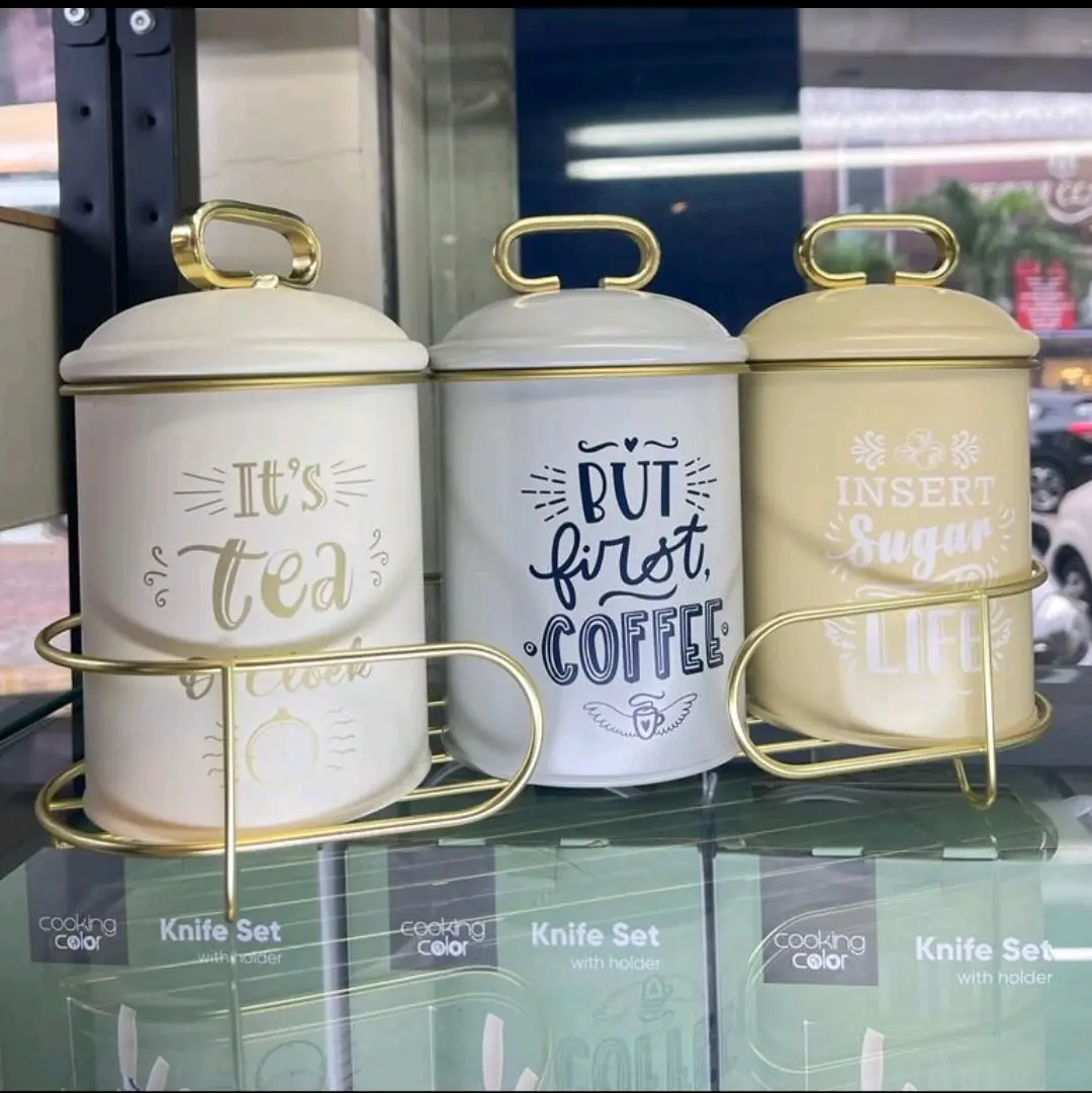 INFORMA Canister set Viani isi 3 Toples/Toples Gula Kopi teh