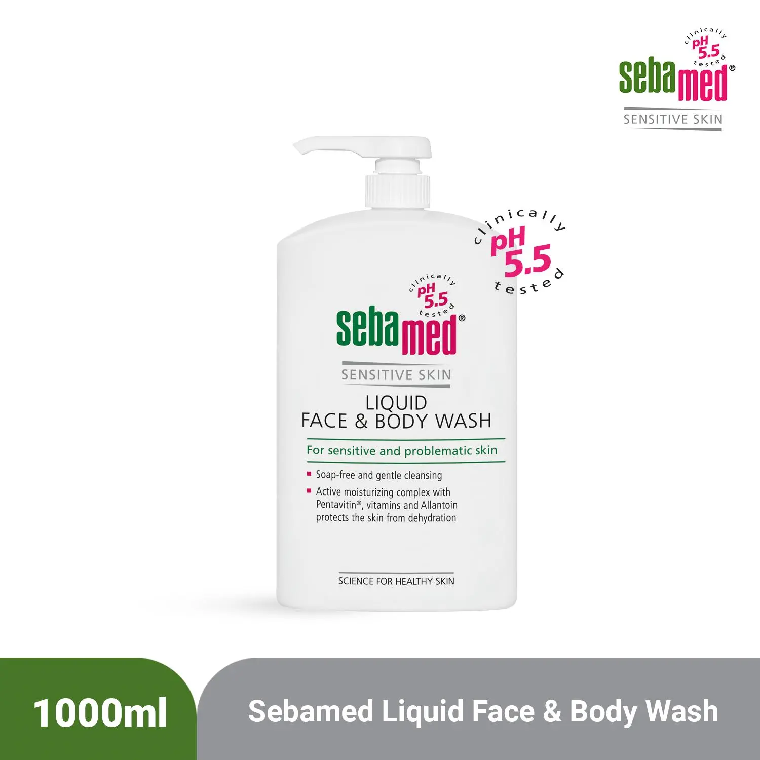 Sebamed Liquid Face & Body Wash - Pembersih Bebas Sabun Untuk Kulit Sensitif