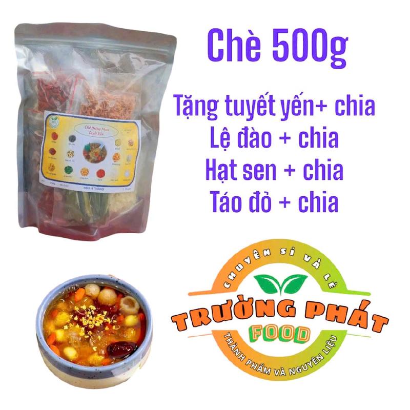 Chè dưỡng nhan tuyết yến 500g 14 vị tặng tuyết yến, lệ đào, hạt sen ( thành 15 vị nếu chọn Tặng thêm Quế Hoa ) Tea Nước Trà