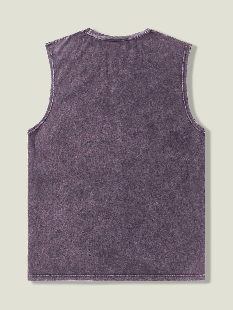 Product Introduction of Men's 100% Cotton Round Neck Tank Top, Regular Fit Casual Comfy Sleeveless Top for Daily Wear, Men's Clothes for All Seasons, Clothing 8