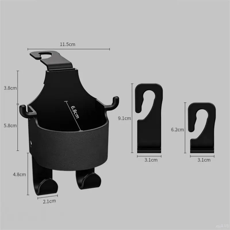 Bộ 1/2 Móc Treo Cốc Nước Gắn Ghế Sau Xe Hơi Tiện Dụng Giá Đỡ 8