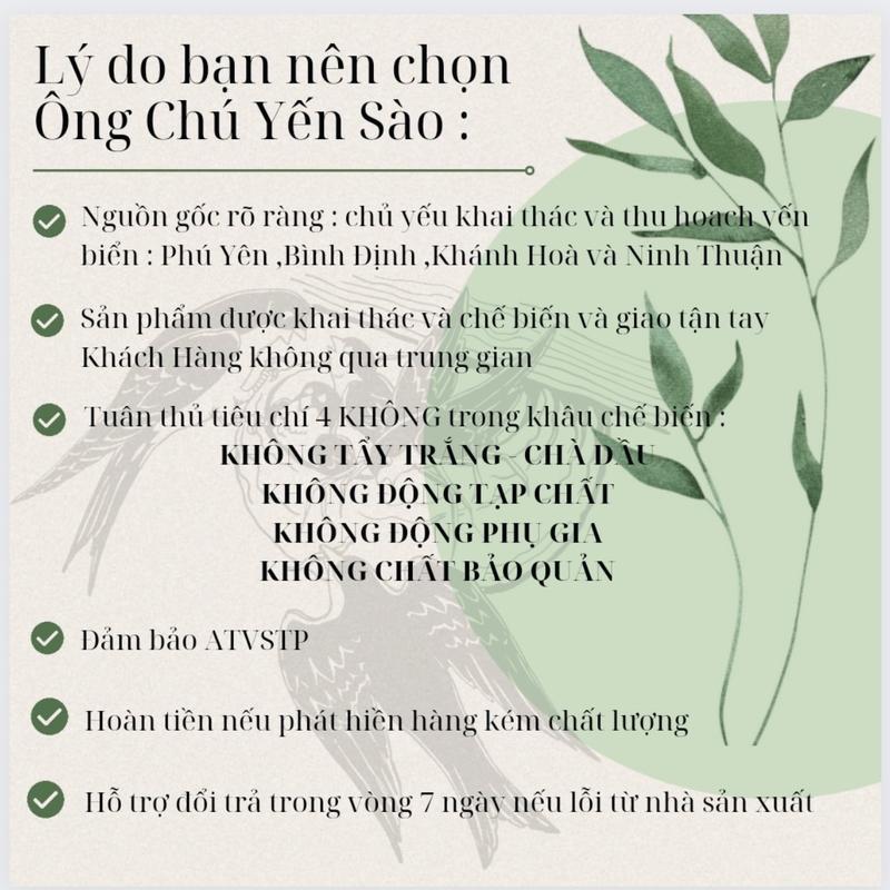 Yến Tinh Chế Vụn To 100gr 20tổ Full Size ( mặt trên phủ chân cục ) - Ông Chú Yến Sào 1