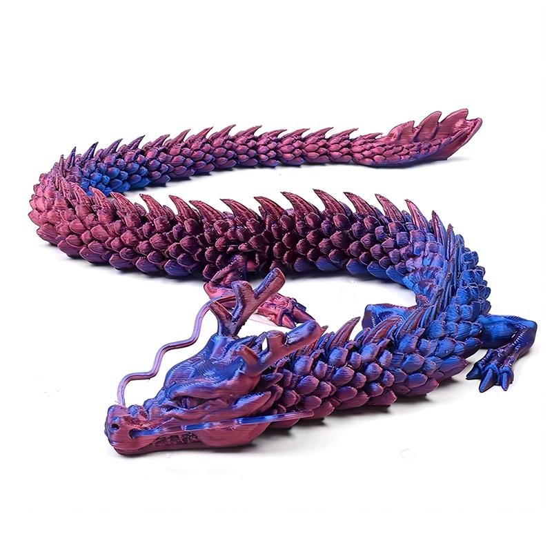 Product Introduction of [XKQ]3D Printed Chinese Dragon Full Body Joints Movable Home Furnishing Decoration Ornament Worth Collecting Creative Toys 29
