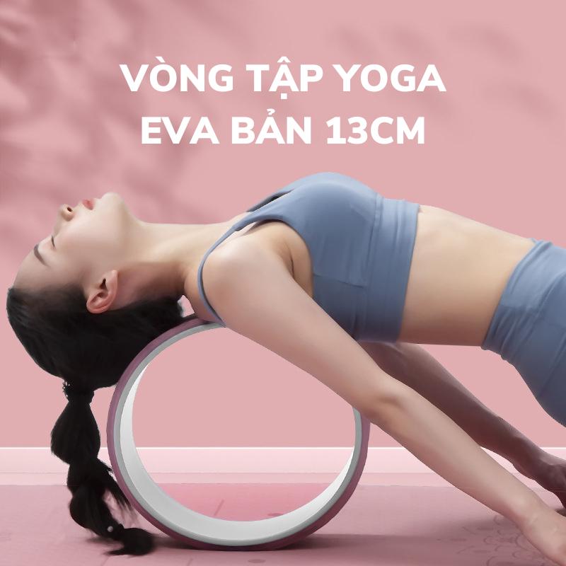 Vòng tập yoga cao cấp, kích thước 33x13cm, bề mặt in hoa Mandala, hỗ trợ các bài tập thể hình, gym, thể thao, yoga Tập Thể Dục 1