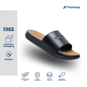 Sendal Cowok Footstep Shelby Gold Casual Sandal Shoes Pria Selop