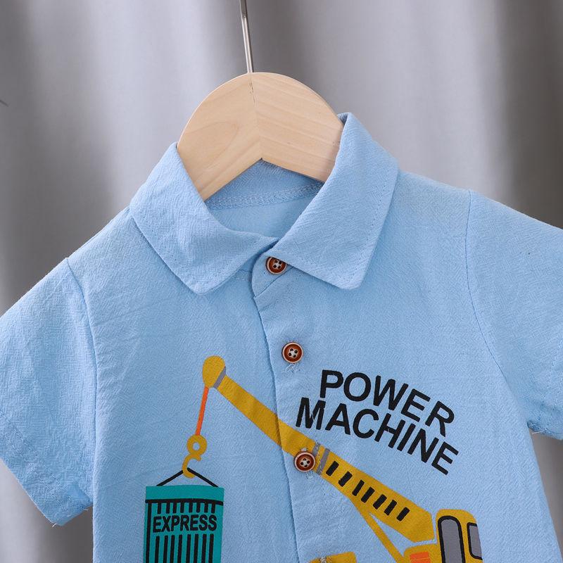 Product Introduction of Áo Sơ Mi Bé Trai, ngắn Tay, Hàng Mới Về, Thích Hợp Cho Mùa Hè, Quần Áo Trẻ Em 2 Và 3, Phong Cách Hợp Xu hướng Cho Trẻ Em Và Trẻ Em, Vải Mỏng, Trang Phục Mùa Hè, Cho Bé 6